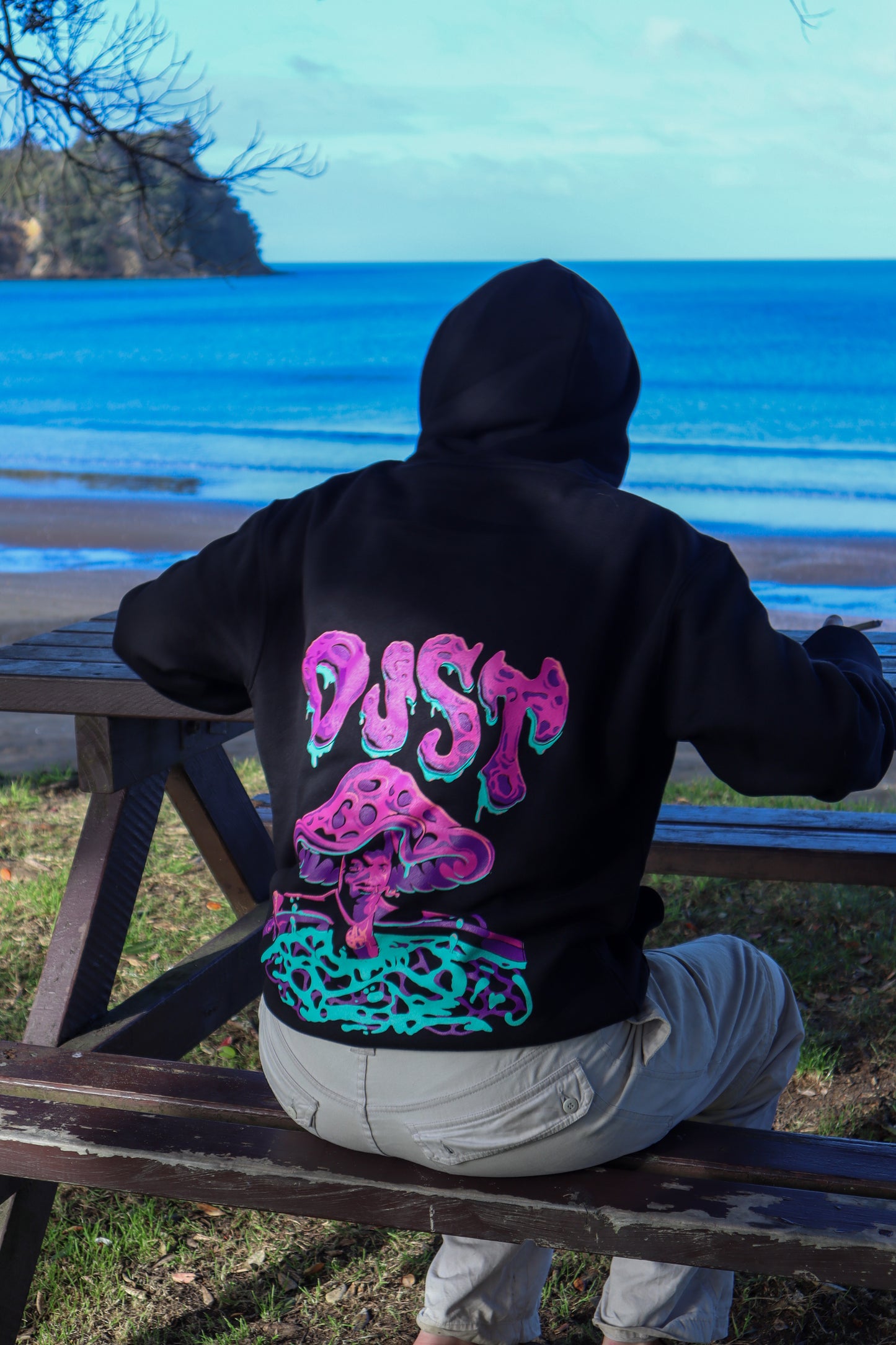 'Mushroom Soup' Hoodie Black